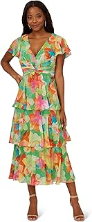 Women's Tiered Chiffon Midi Dress - Buy now