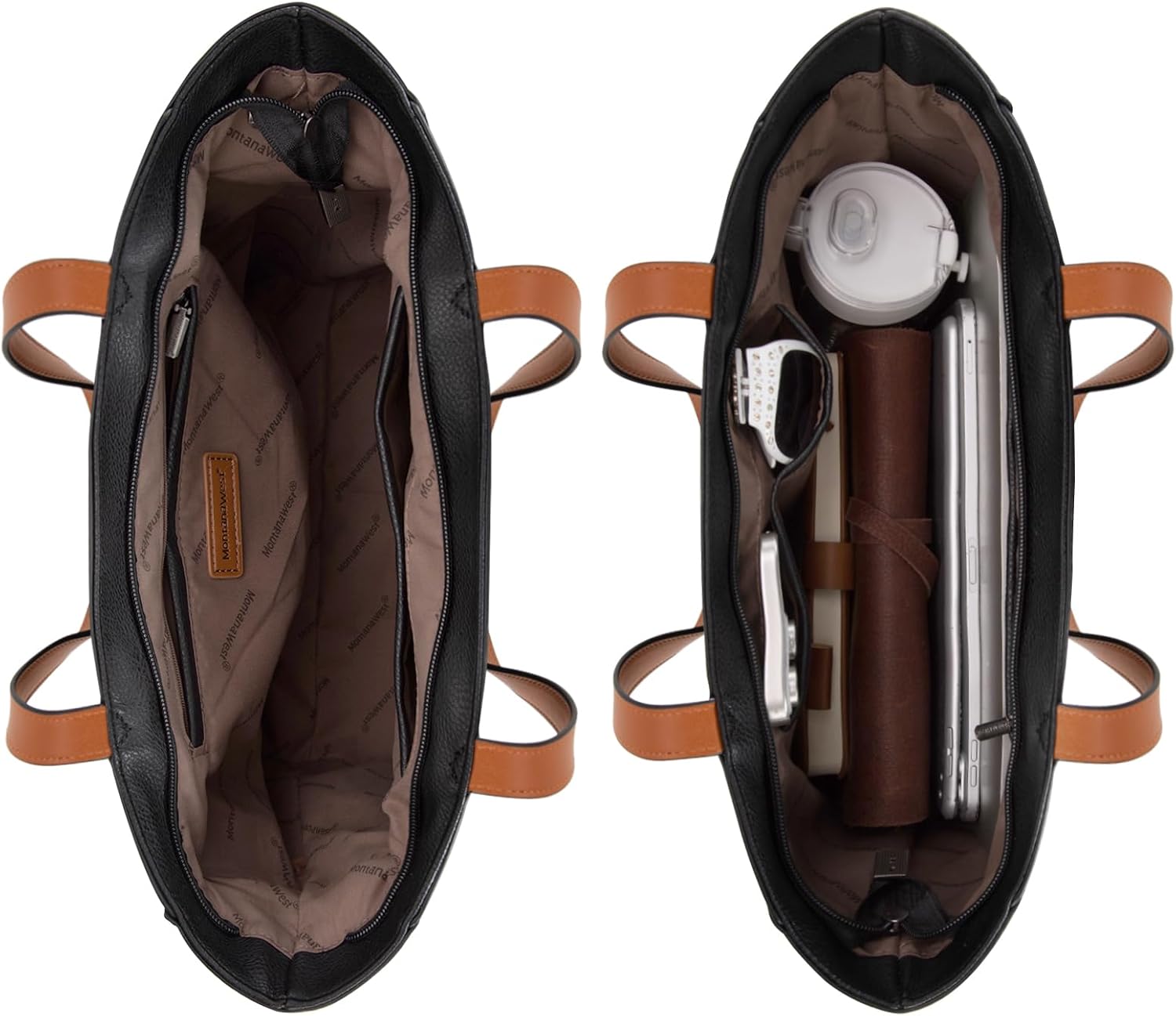 Montana West Tote Bag for Women Work Top Handle Handbags and Purses - Image 6