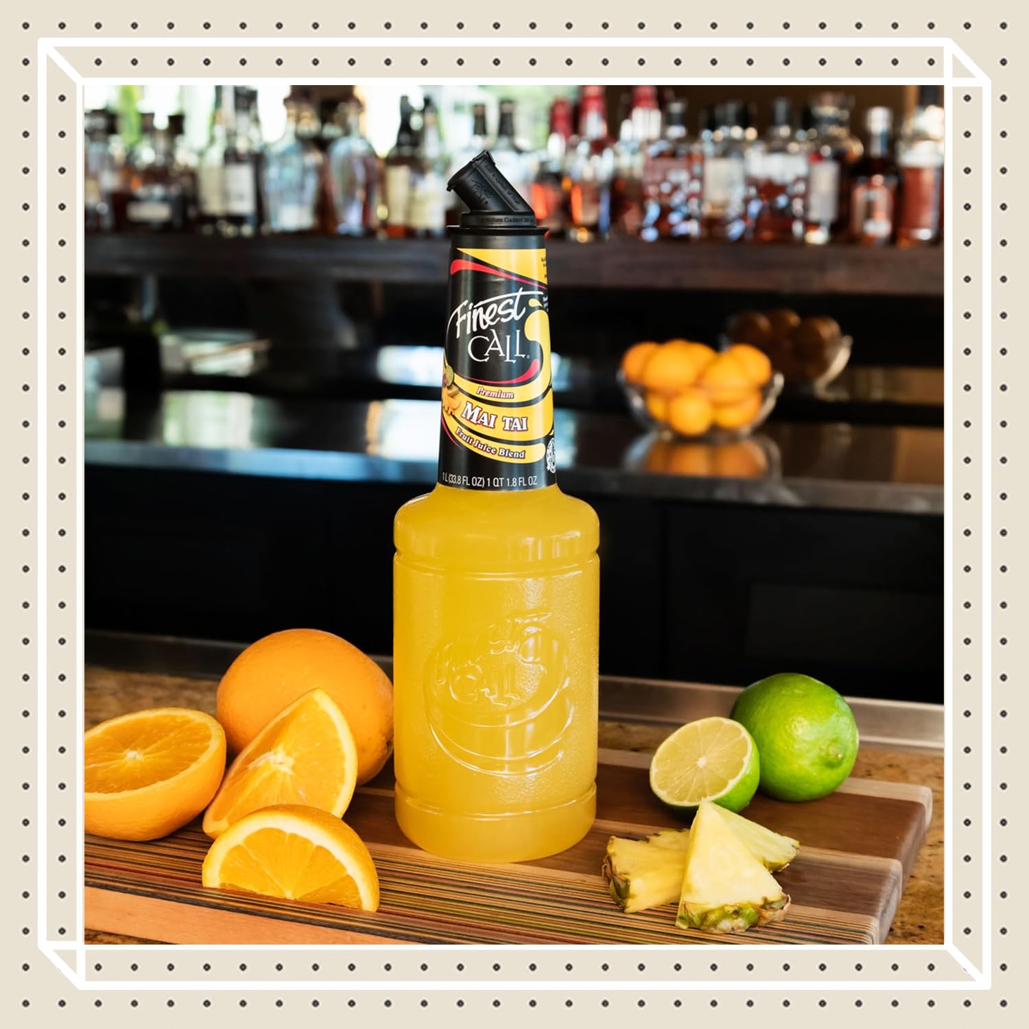 Finest Call Premium Mai Tai Drink Mix, 1 Liter Bottle (33.8 Fl Oz), Pack of 6