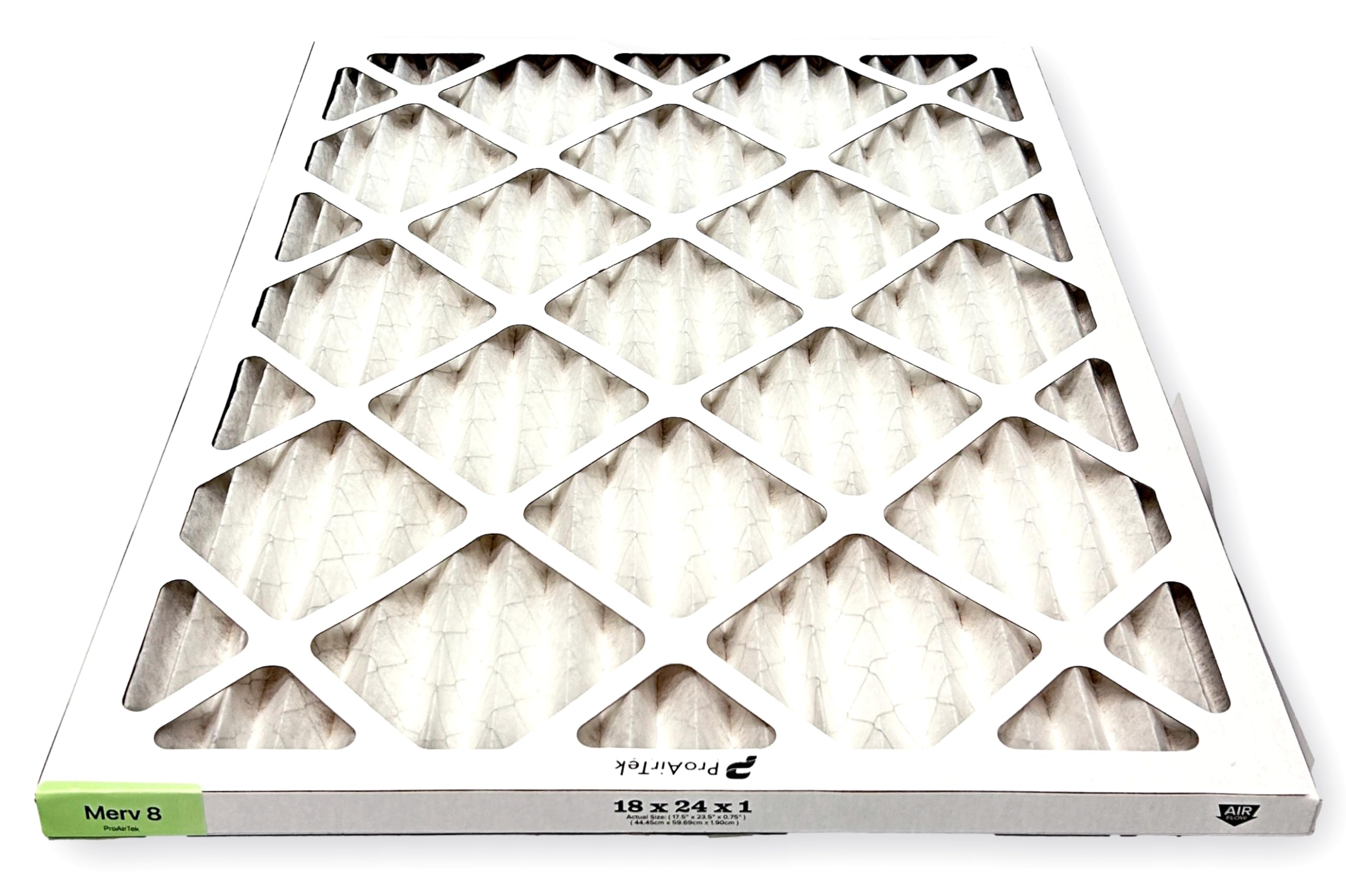 Proairtek AF18241M08SWH - Paquete de 4 filtros de aire, MERV 8, modelo 18 x 24 x 1, ideal para cualquier persona que desee aire limpio y nítido en su hogar, captura partículas microscópicas