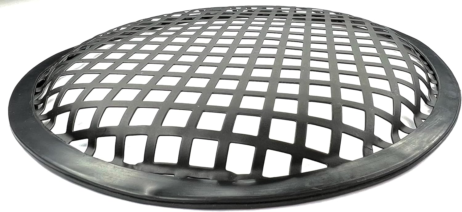 8 Inch (8") Speaker Grill Cover - Car Audio Speaker Grill Cover, Subwoofer Metal Mesh-Waffle Grill Cover Protector with Rubber Frame, 4 Clamps and 4 Screws : Electronics