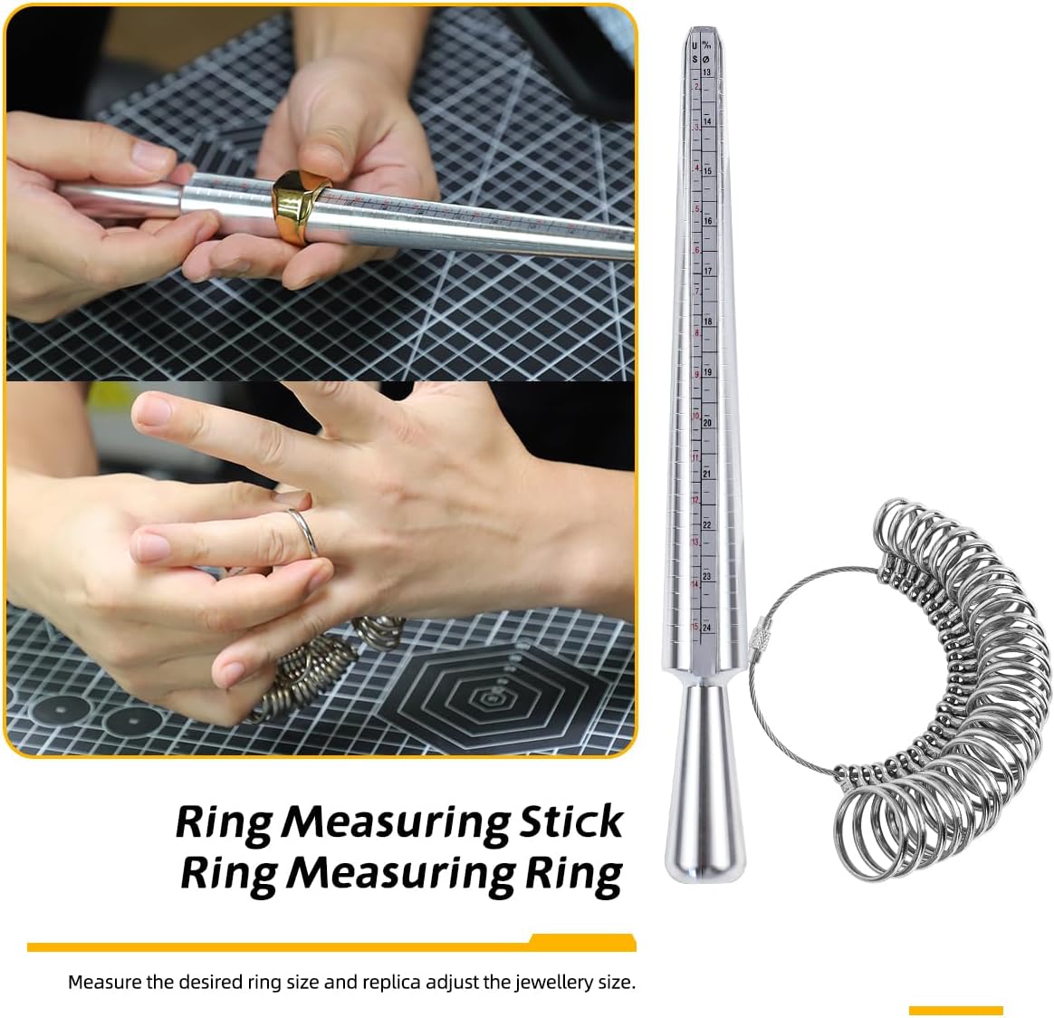 Jewelry Wax Ring Sizer Carving Tool Kit Ring Wax Making Mold Kit Lost Wax Casting Supplies Included Ring Sizer Mandrel Measurer Tool Jewelry Wax Tube Jewelers Wax Saw Frame Wax File Ring Clamp