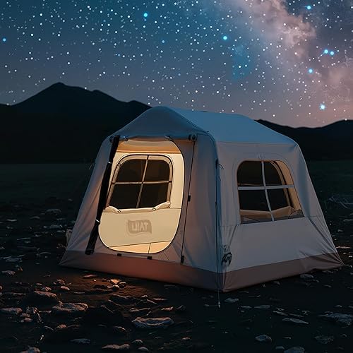 Miniatura 8 de TAILI Inflatable Blow Up Tent for Camping with Hand Pump for 2346 Person, Easy Setup Outdoor Inflatable Oxford Waterproof Air Tent House for Family