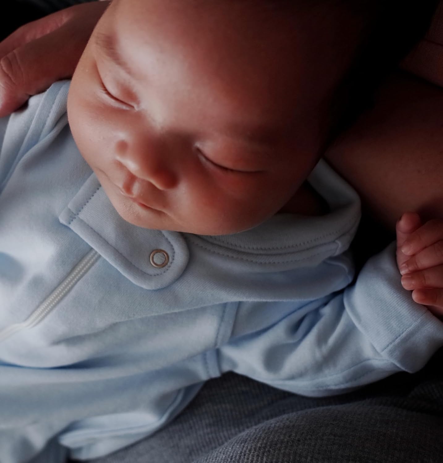 Owlivia Organic Cotton Baby Boy Girl Zip up Sleep 'N Play Pjs, Footless, Long Sleeve - Image 2