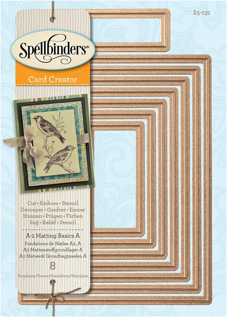 Spellbinders S5-131 Nestabilities Card Creator A-2 Matting Basics A Die Templates