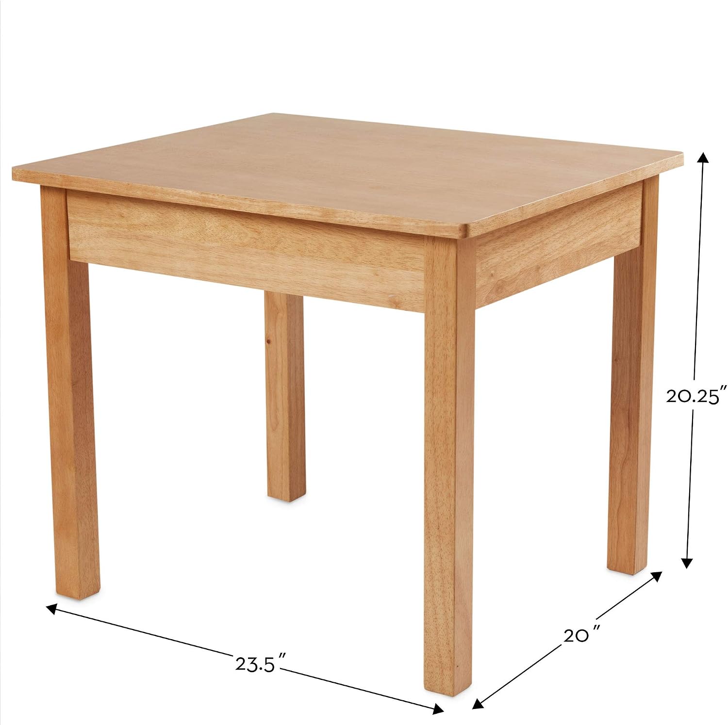 Flash Deals - 60% OFF Melissa & Doug Solid Wood Table and 2 Chairs Set - Light Finish Furniture for Playroom