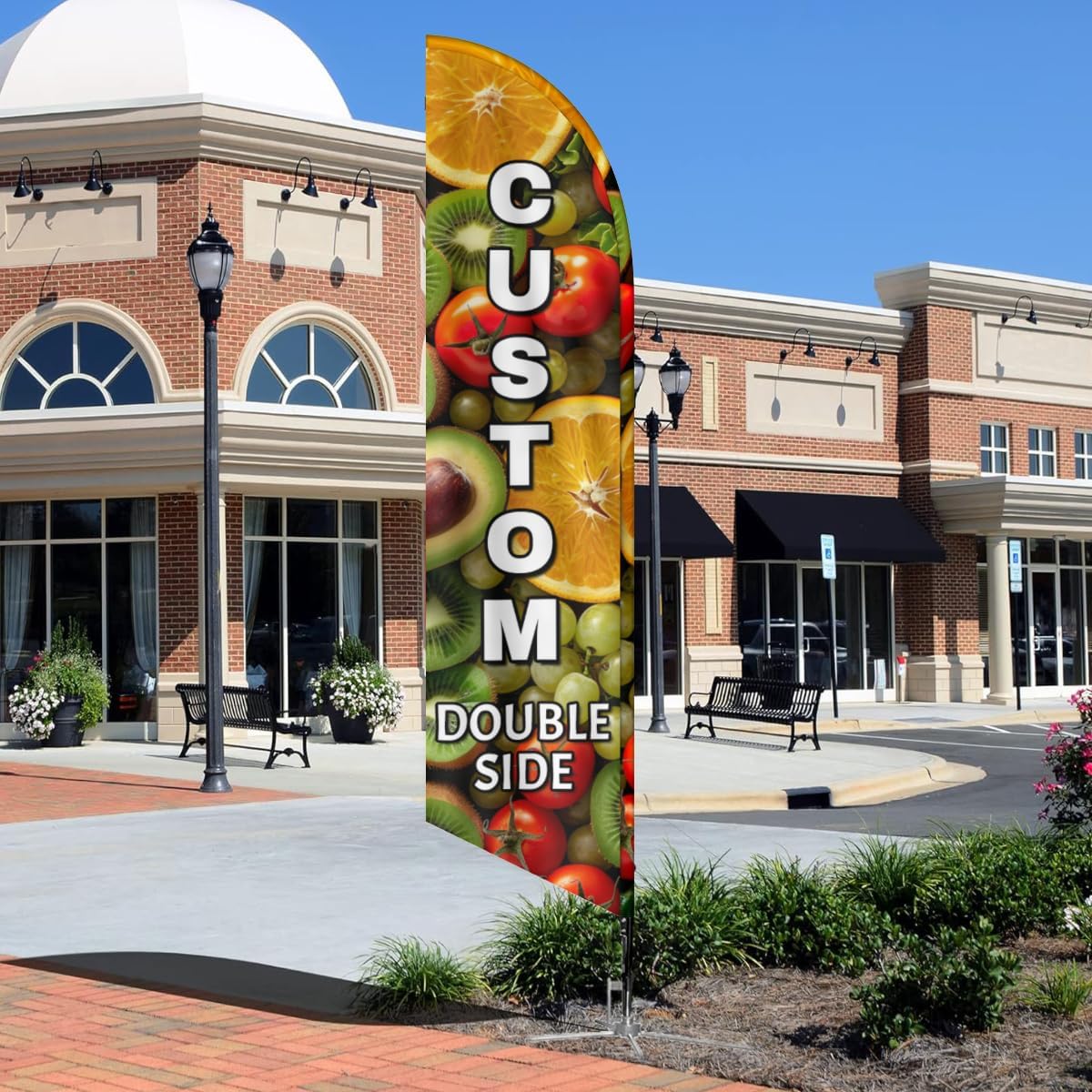 Custom Feather Flags for Business Bulk Personalized Advertising Feather Flag Your Design Here Customized Business Logo Banners for Outside 23.6x98.4inch