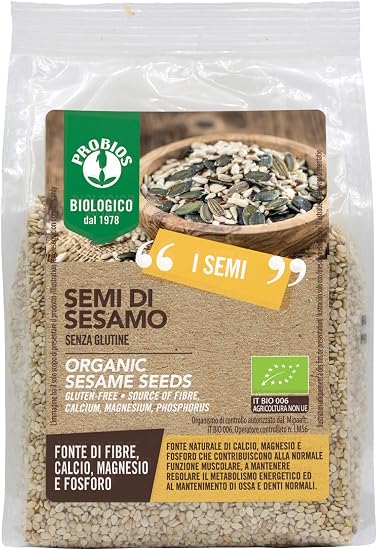 Probios Semi di Sesamo Bio 300 g - Senza Glutine : Amazon.it: Alimentari e  cura della casa