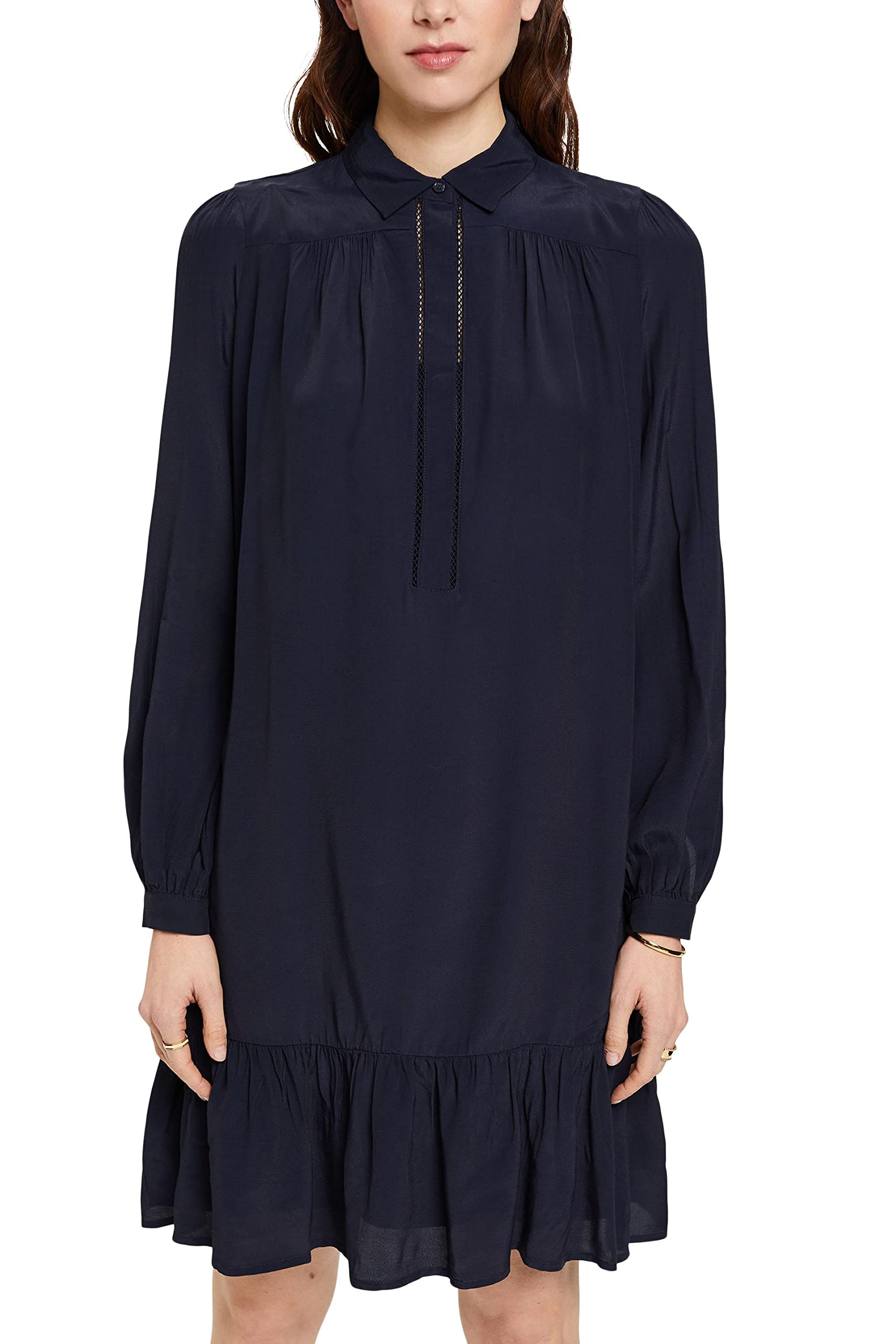 ESPRIT Women's 023eo1e338 Dress, 400/Navy, 38 UK