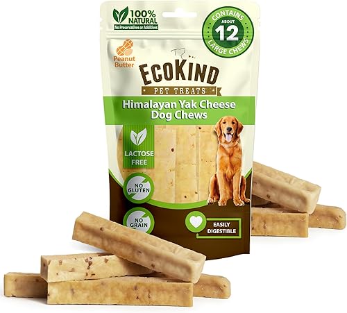 Miniatura 31 de EcoKind - Masticables para perros, queso de yak del Himalaya, golosinas naturales de primera calidad para perros, de larga duración, fácilmente