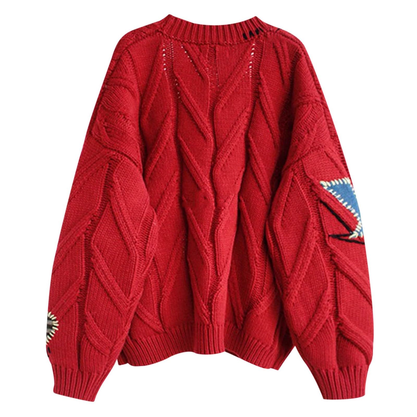 Golfino Donna,Cardigan Lavorato A Maglia Felpato da Donna Moda Tasca Rosa Allentata Scollo A V Manica Lunga Aperto Davanti Maglioni Cardigan Autunno Addensato Elegante Morbido Cappotto Giacca Capisp
