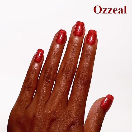 Miniatura 4 de Esmalte de uñas de gel con purpurina, esmalte de uñas de gel con purpurina rojo sangre brillante con brillantina, esmalte de uñas de gel con brillo