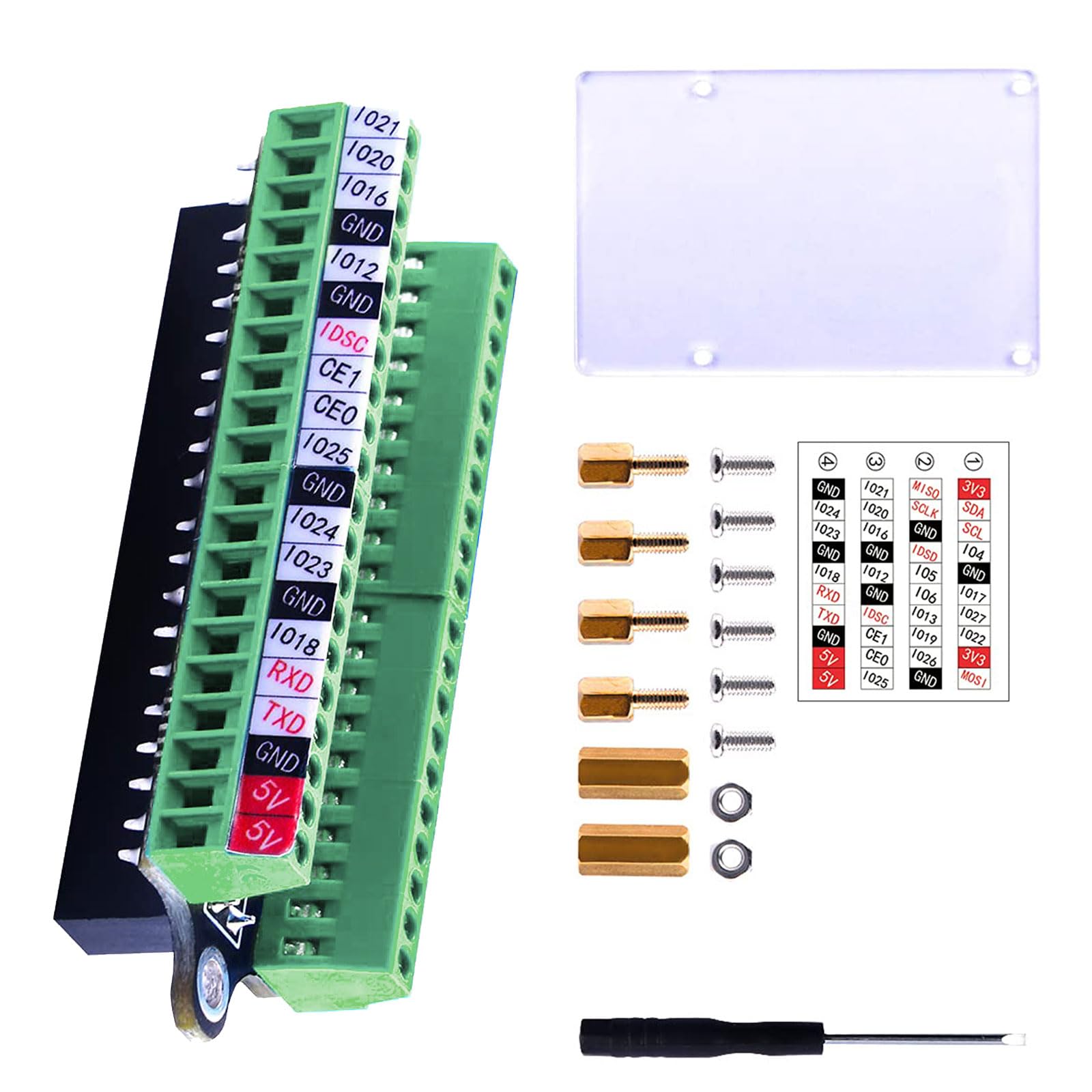 CHICHIYANG GPIO Mini Terminal Uitbreidingskaart – Geschikt Voor Raspberry Pi 4B/3B+/3B/2B/Zero/Zero W 3 miniatura