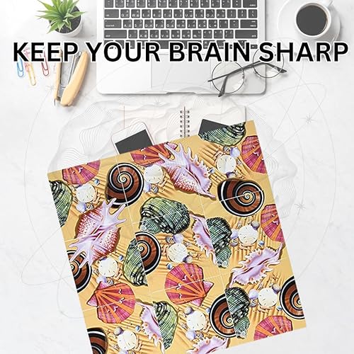 Miniatura 3 de Scramble Squares Sea Shells - Rompecabezas desafiante de 9 piezas – Atractivo juego mental y juego mental para todas las edades – por B.Dazzle