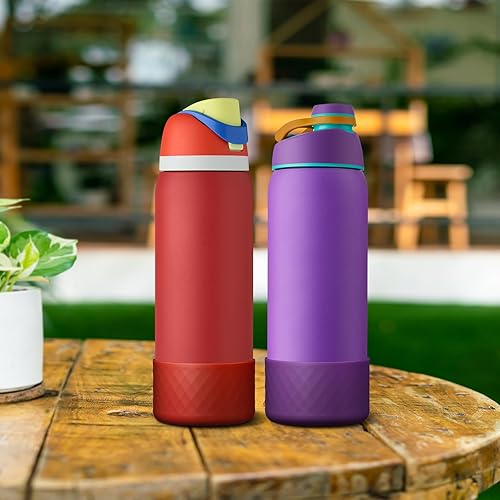 Vista 292 de 2PCS Silicone Water Bottle Boot for Owala 24oz 32oz 40oz, Anti-Slip Protective Sleeve Bottom Bumper Protector for FreeSip, Twist, and Flip Stainless