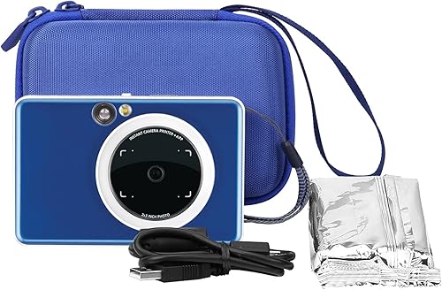 Miniatura 8 de co2CREA Funda rígida de repuesto para impresora de cámara instantánea Canon Ivy 2 CLIQ+ CLIQ 2, funda azul zafiro