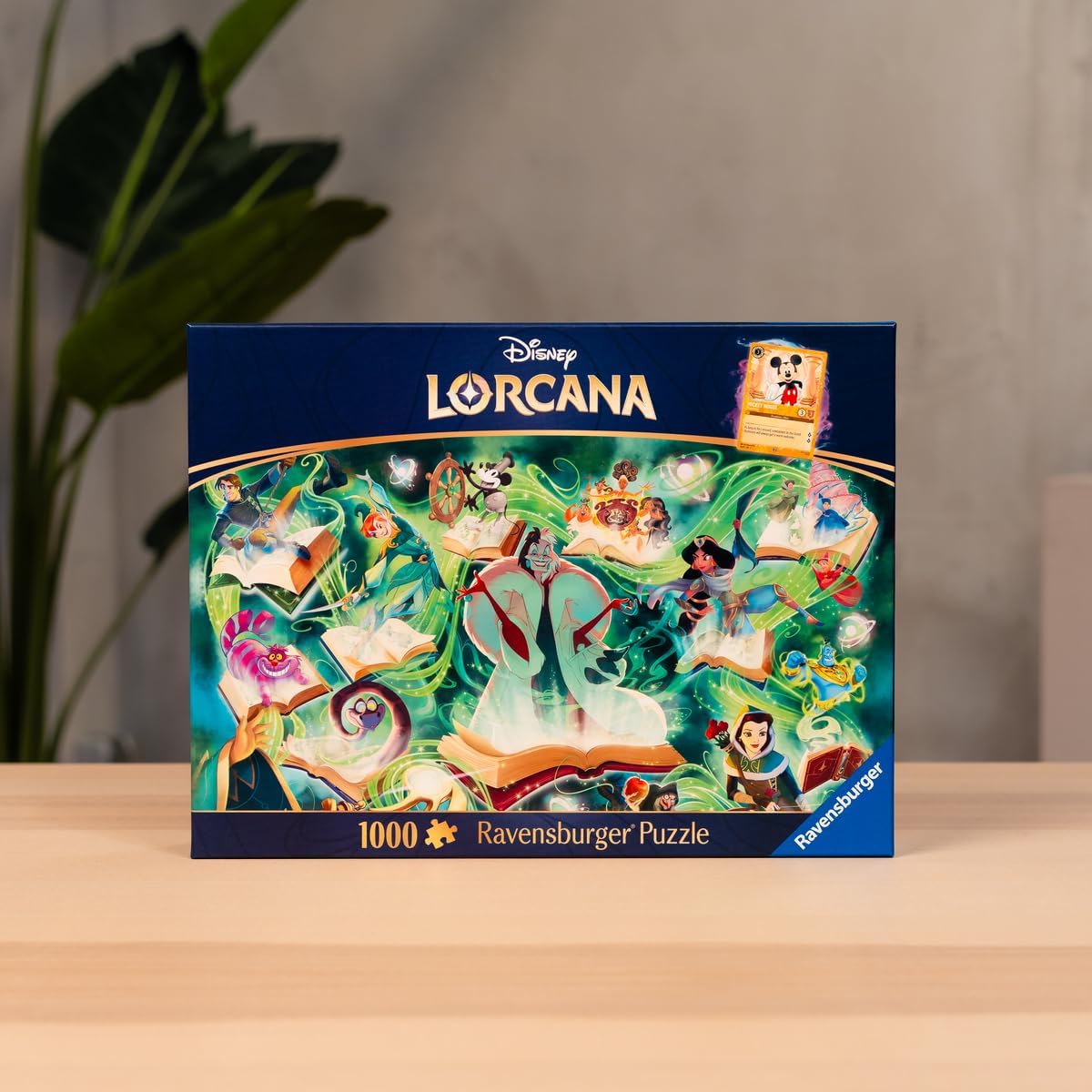 Ravensburger Disney Lorcana - Glimmers of The Realm: Emerald 1000 Piece Jigsaw Puzzle | Premium Quality Made in Europe | FSC Certified Materials
