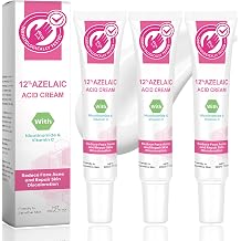 Pack of 3 Azelaic Acid Cream 12% Azelaic Acid Azelaic Acid Serum Suitable for All Skin Types Moisturising Used to Reduce Blemishes on the Face 3 x 20 g