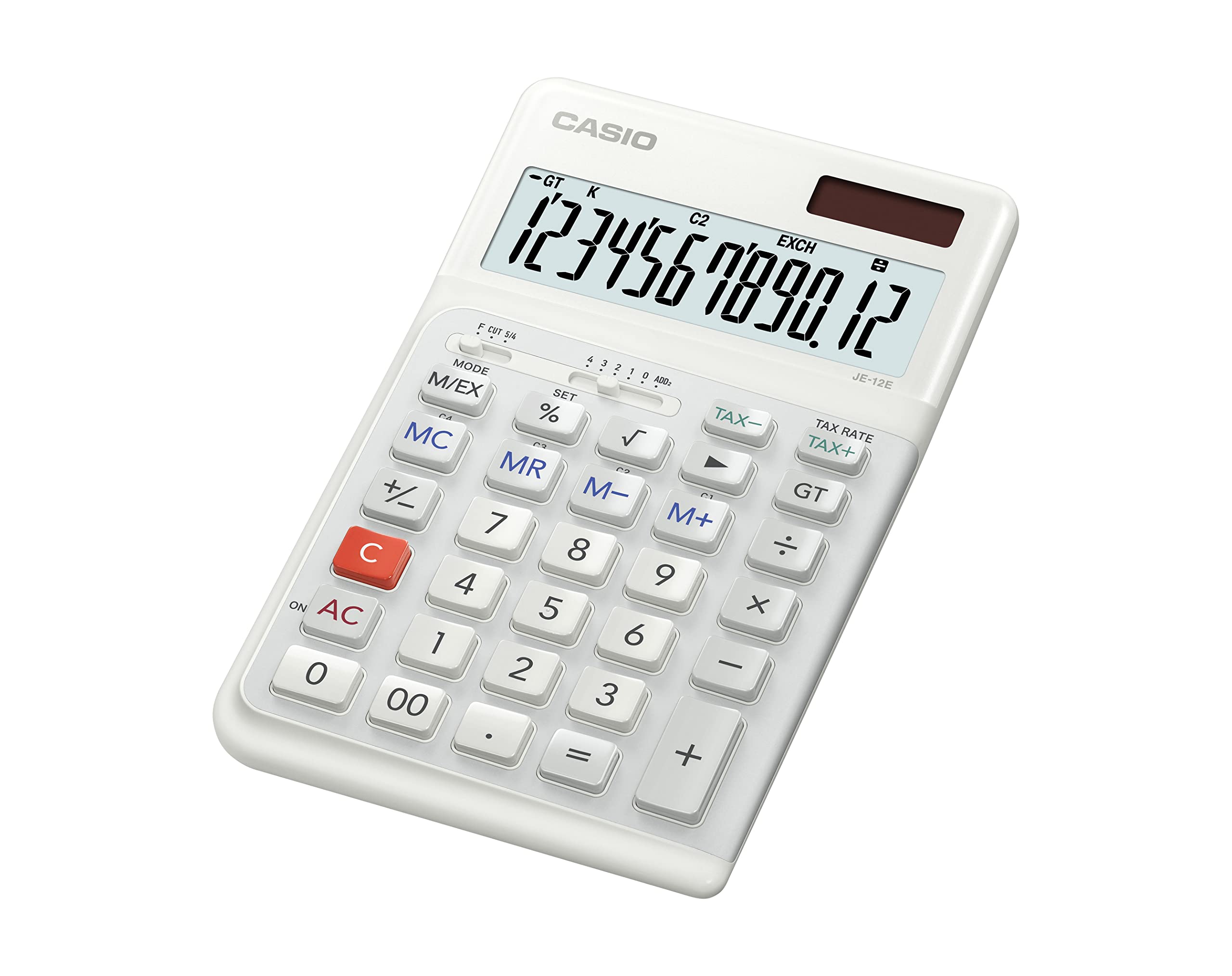 Amazon.co.jp: Casio JE-12E 12桁人間工学ビジネス電卓 : 文房具