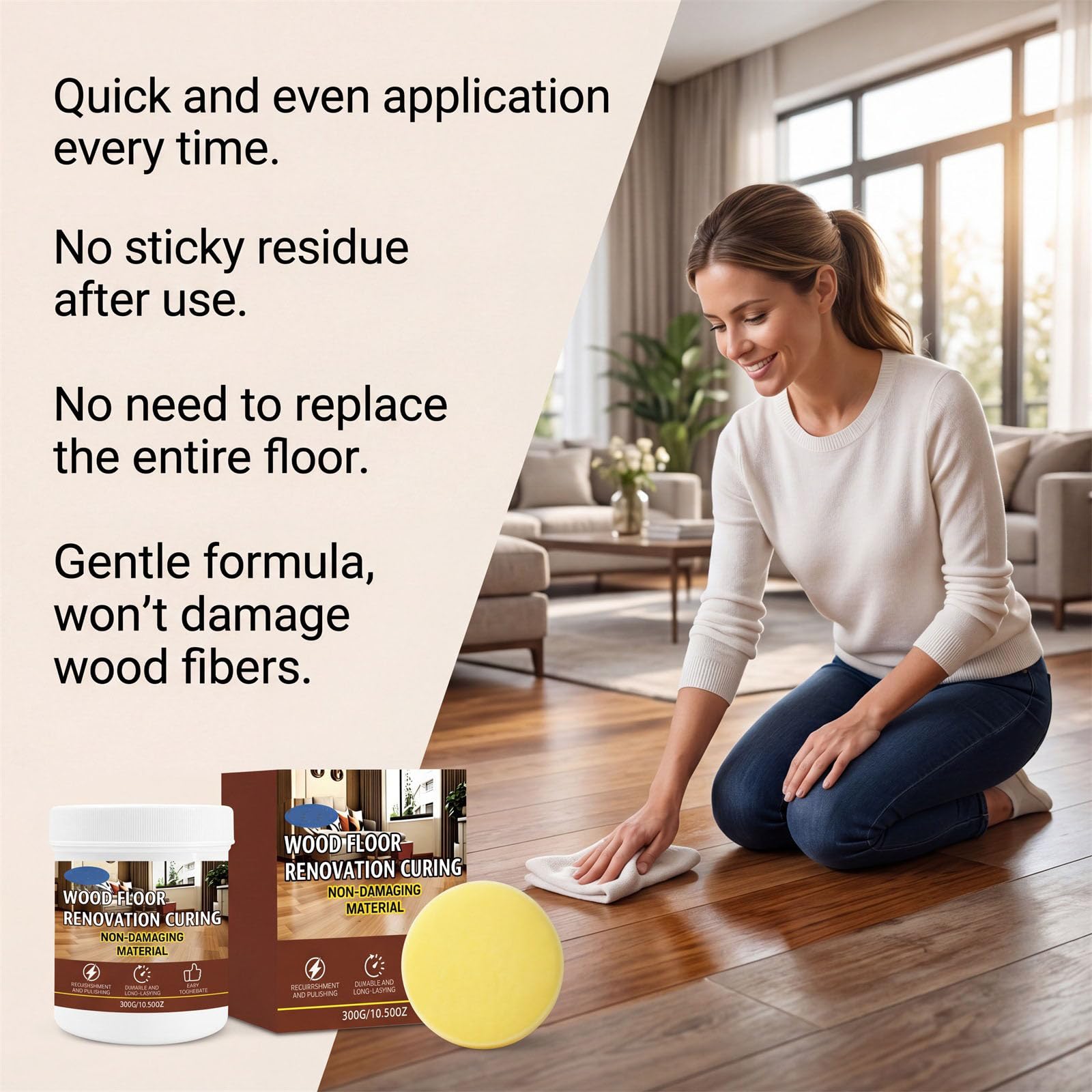 Parkettpolitur & Holzbodenpflege - Kratzer-Reparaturpaste für Holz (3Pcs)