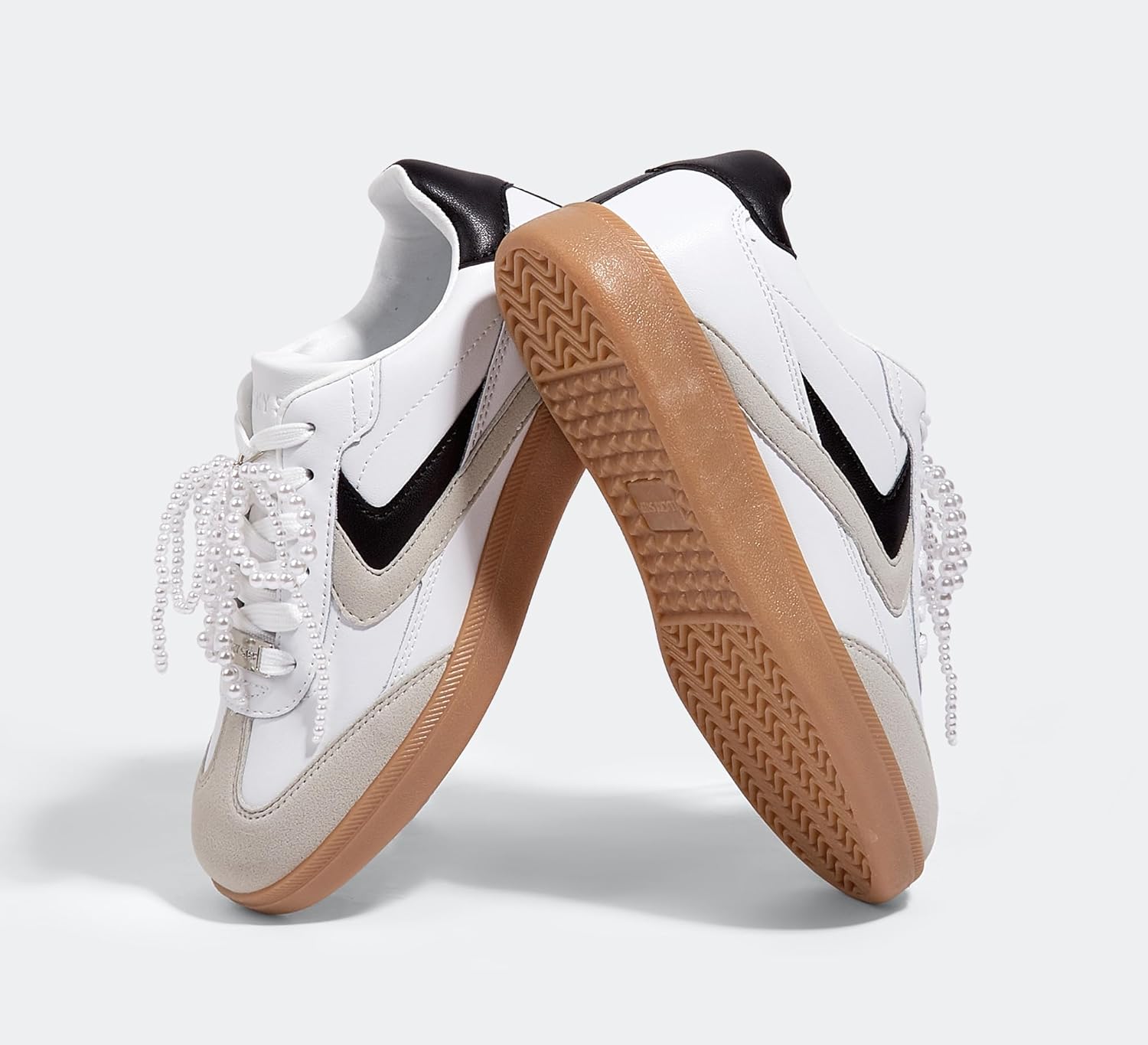 LUCKY STEP Women Retro Sneakers Fashion Classic Gum Sole Tennis Skate Shoes Casual Trendy Walking Trainer Anti Slip Flat Low-Top Footwear - Image 9