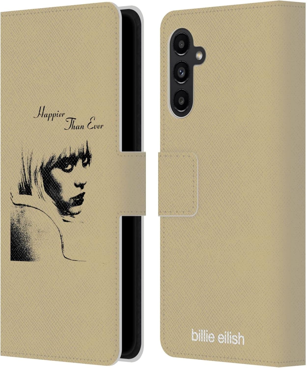 Head Case Designs Officially Licensed Billie Eilish Album Image Happier Than Ever Leather Wallet Case Compatible with Samsung Galaxy A13 5G (2021)