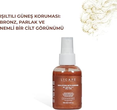 Işıltılı Güneş Kremi Suya Dayanıklı +50 Faktör 100ml