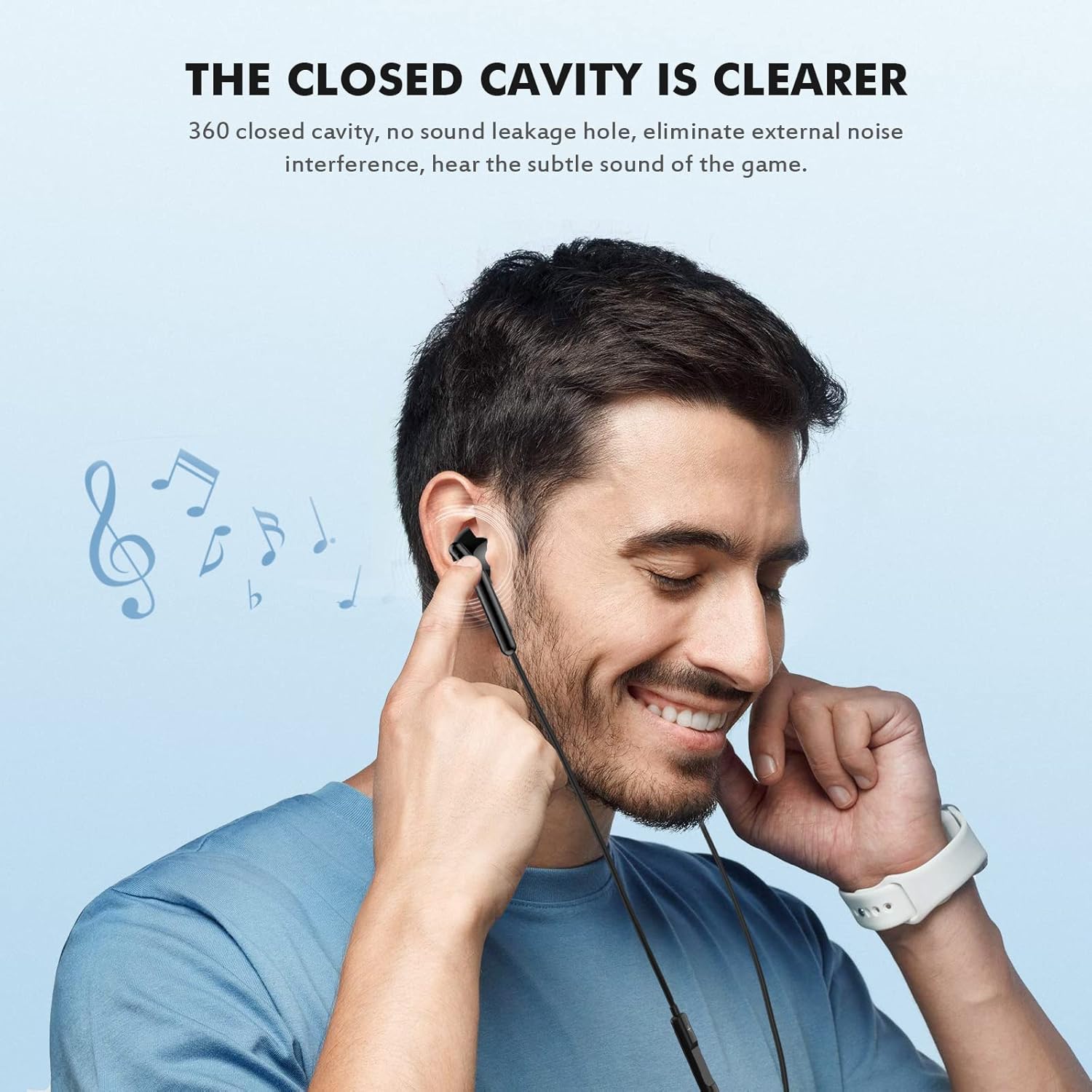 Image showing the 3.5mm jack and various compatible devices like smartphones, tablets, and laptops.