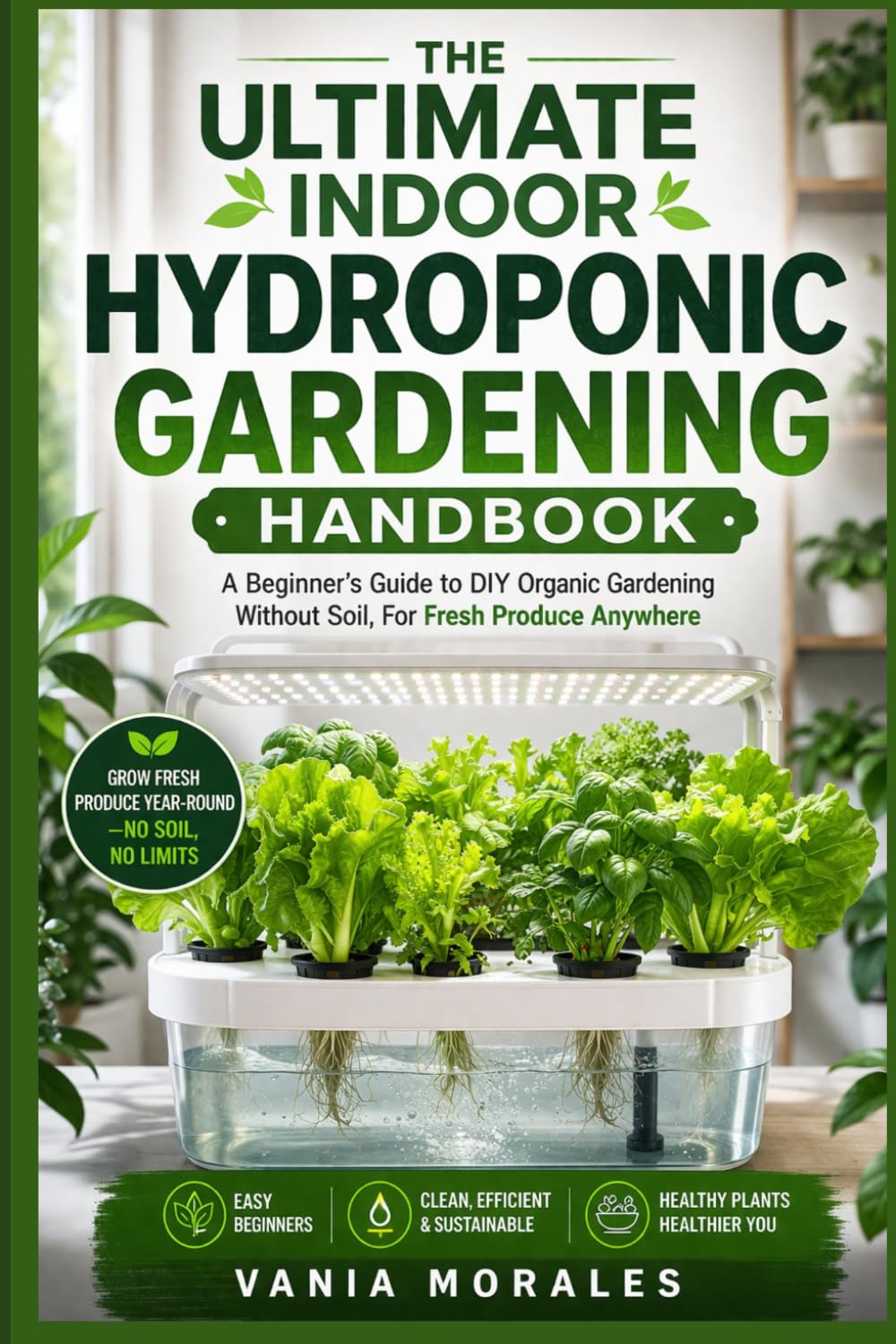 The Ultimate Indoor Hydroponic Gardening Handbook: A Beginner's Guide to DIY Organic Gardening Without Soil, For Fresh Produce Anywhere