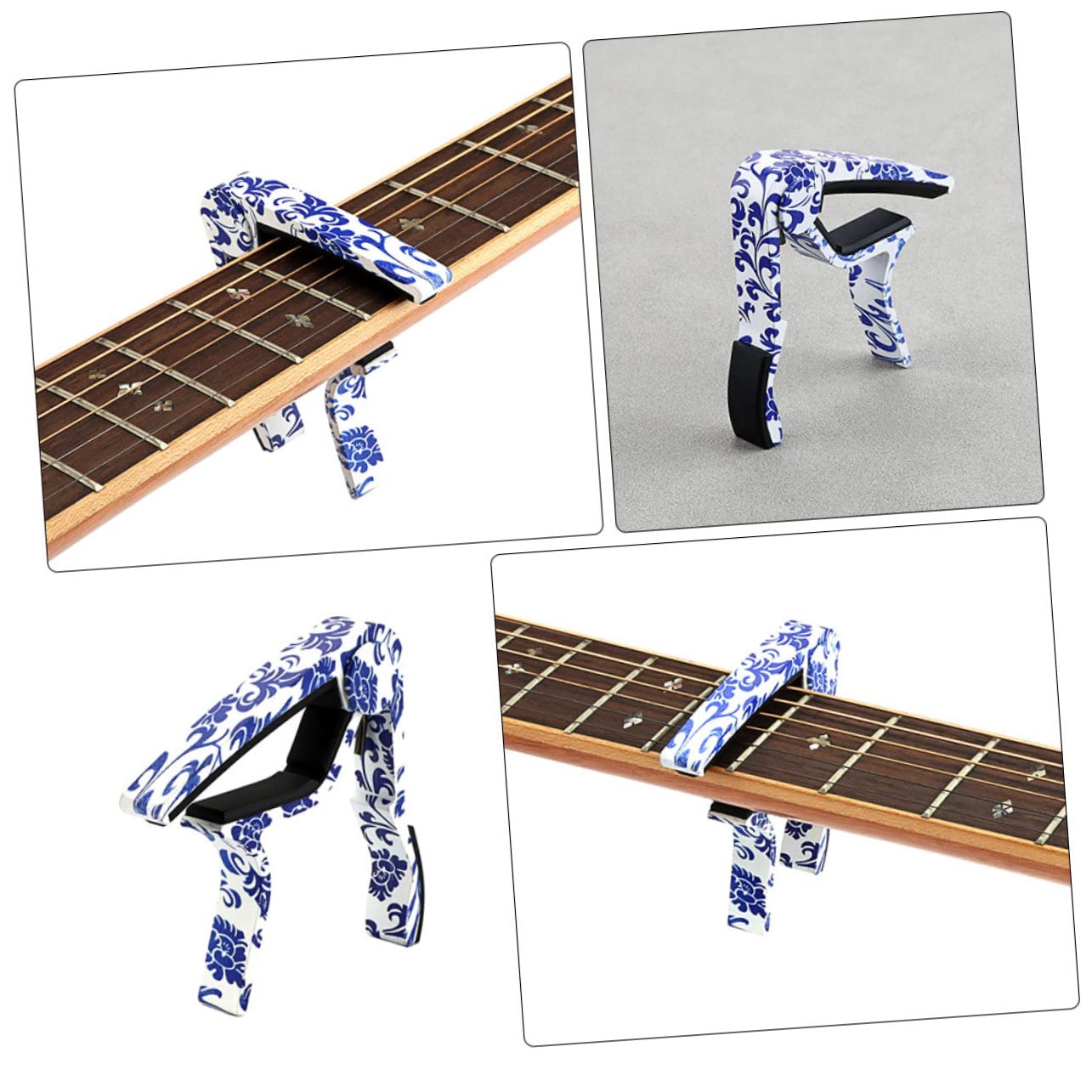 YARNOW 4 Piezas Cejilla De Guitarra Abrazadera Para Cejilla De Acordes Accesorios Bajo Guitarra Electrica Clip De s Electricas a as Metal