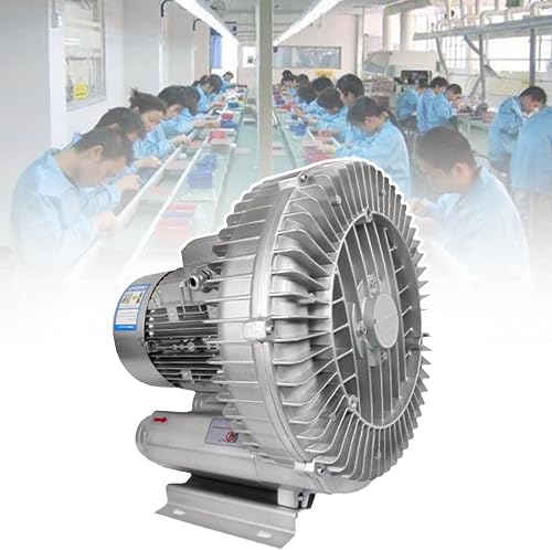 Fish Pond Tanks Oxygen Pump 4000W/5500W/7500W, Vortex Blower, Aluminum Alloy High-Pressure Vortex Ring Blower, Industrial Vacuum Pump, For Workshop Ventilation,5500W