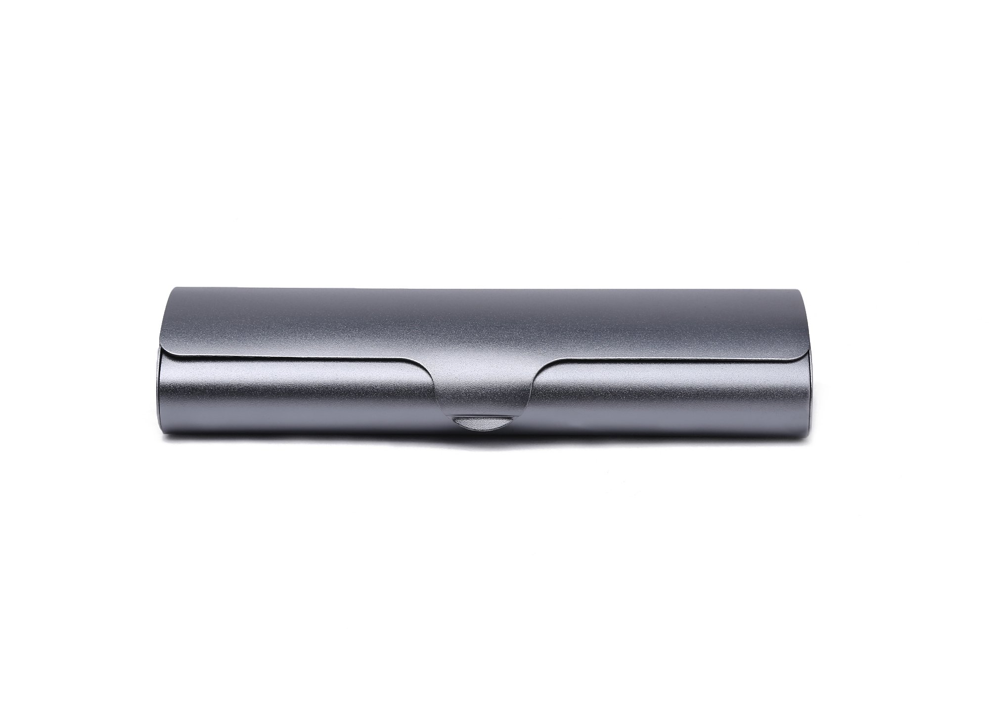 Hard Eyeglass Cases Aluminum Metal Matte Spectacle Case(Grey)