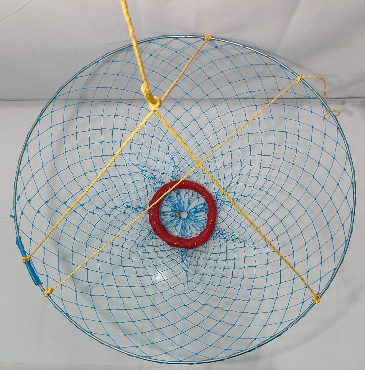 Premium Crab Net l Durable Crab Net with 19 Inch Ring Diameter l 5 mm Wire Thickness with 9 Meter Retrieval Rope l Ready for Crab Trap l Size: Large
