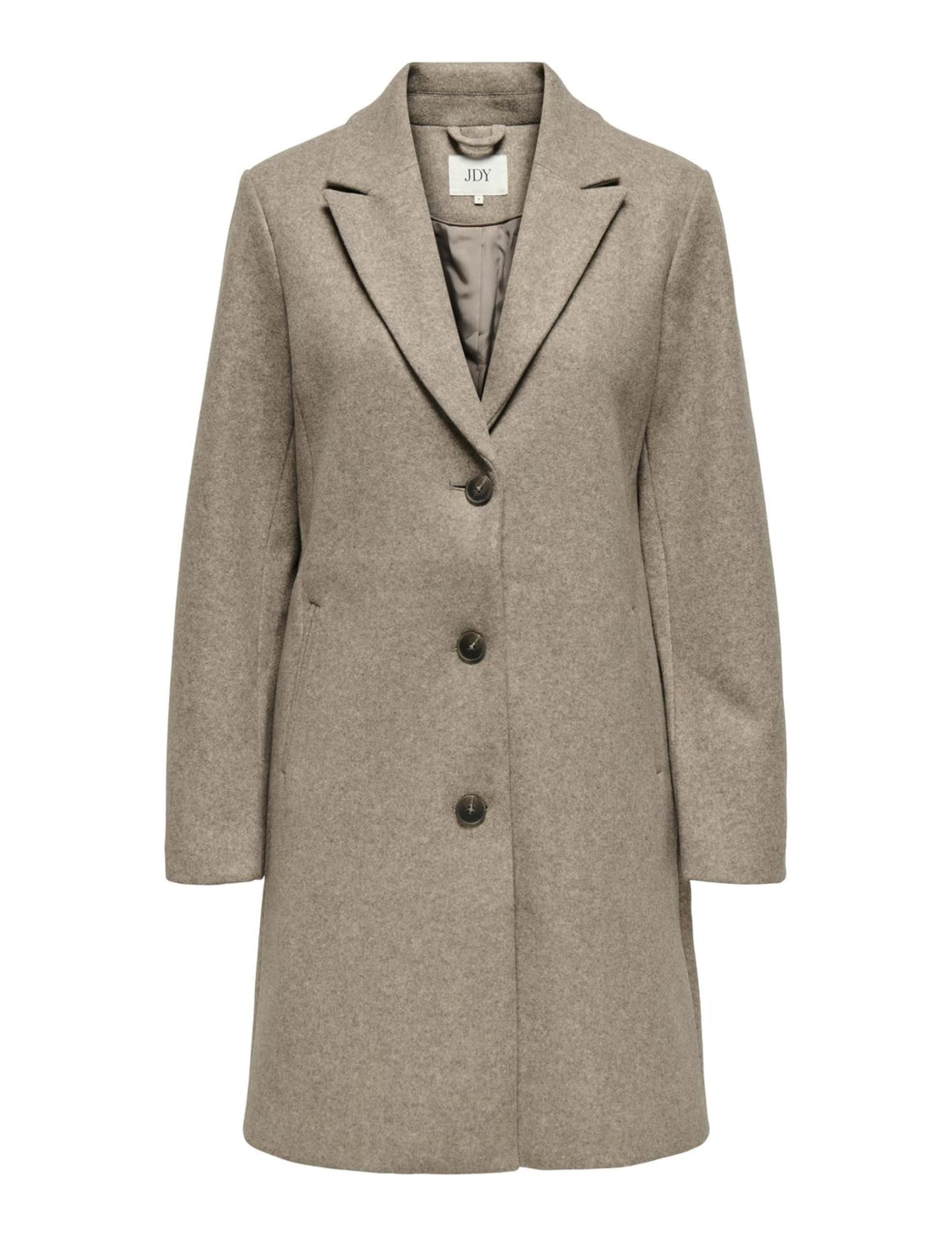 JdY Women's Jdyecho Coat OTW Noos Long Coat, Nature/Detail:Melange, S