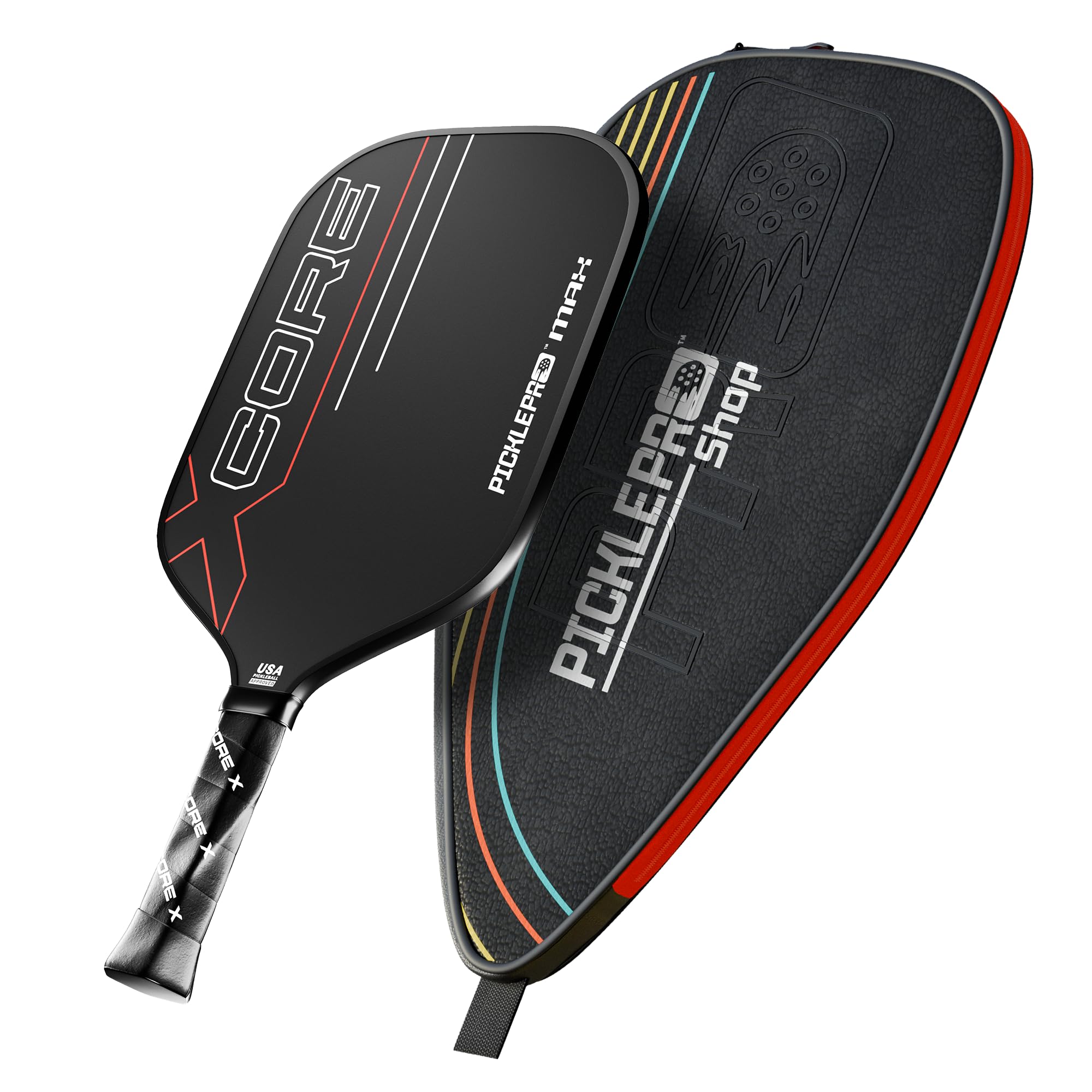 Premium Carbon Fiber Pickleball Paddle with Thermoformed Body, Foam Edge Walls & CAS/CFS Spin Surface – USAPA Approved, Tournament-Grade Power, Spin &