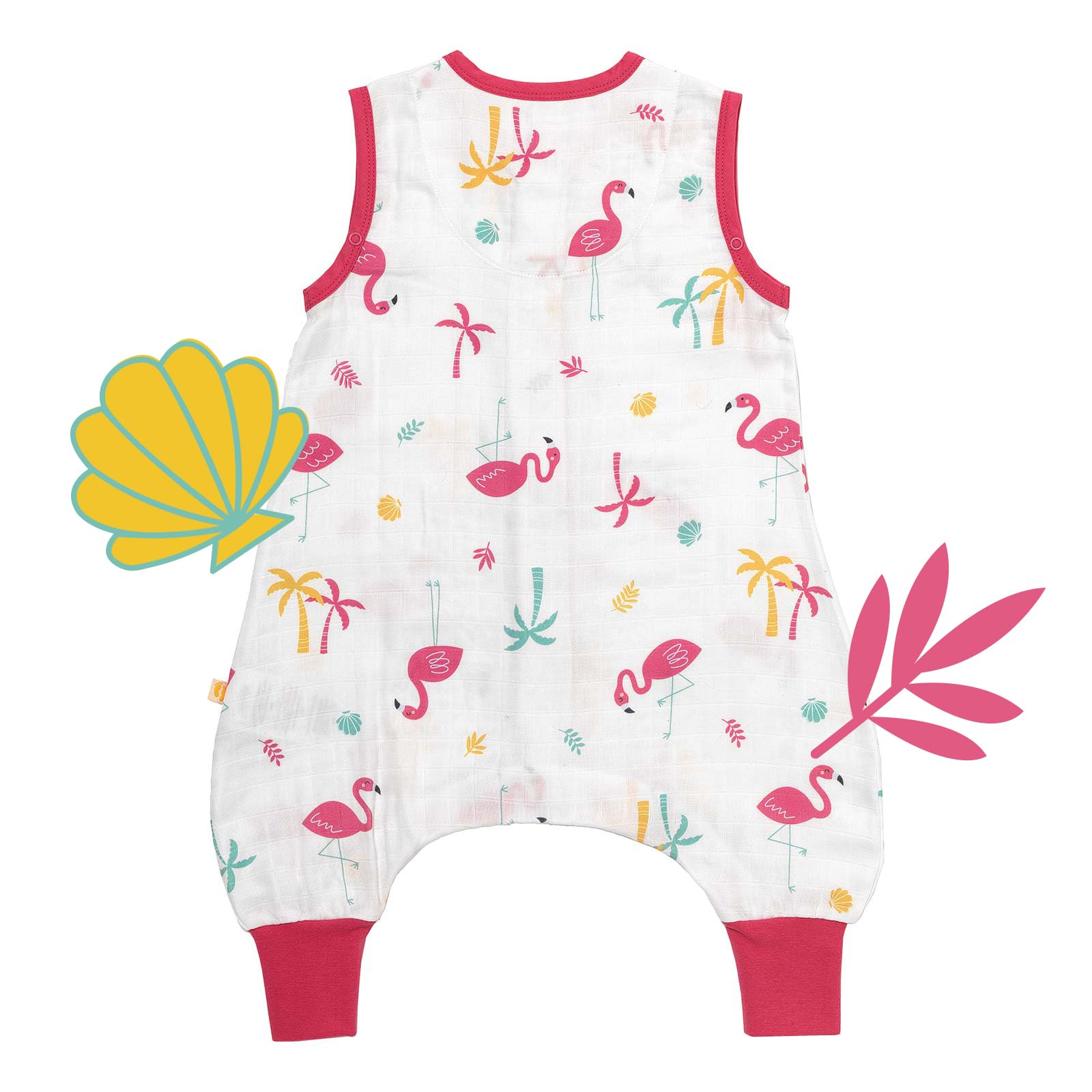 Slumbersac Sacco nanna con piedini bambini 0.5 Tog I Sacco nanna estivo | Sacco nanna Mussola di bambù