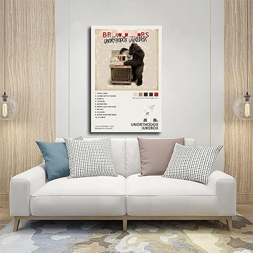 Miniatura 5 de YEZLH Unorthodox Jukebox - Póster de álbum de música firmado de edición limitada, póster de lienzo para decoración de pared, pinturas impresas para