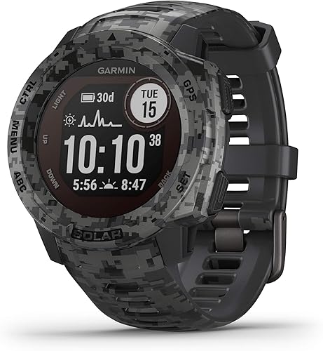 Miniatura 7 de Garmin Instinct Solar, reloj inteligente resistente para exteriores con capacidad de carga solar, aplicaciones deportivas integradas y monitoreo de