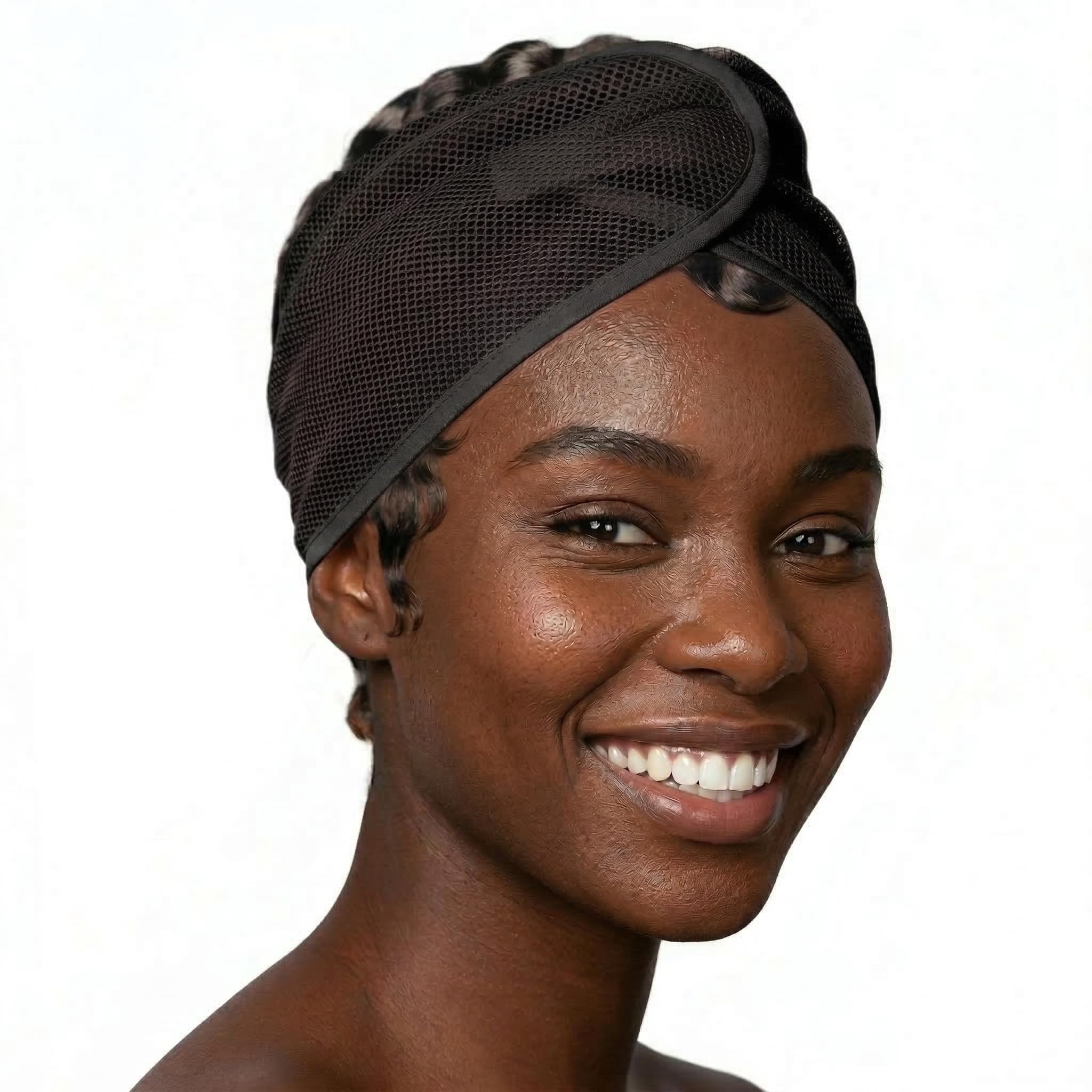 DONNA Cool Mesh Wrap – Pixie Breathable Hair Wrap for Women, Adjustable Head Wrap Cap, Comfortable Mesh Hair Wrap for Sleeping and Daily Wear, Fits All Hair Types