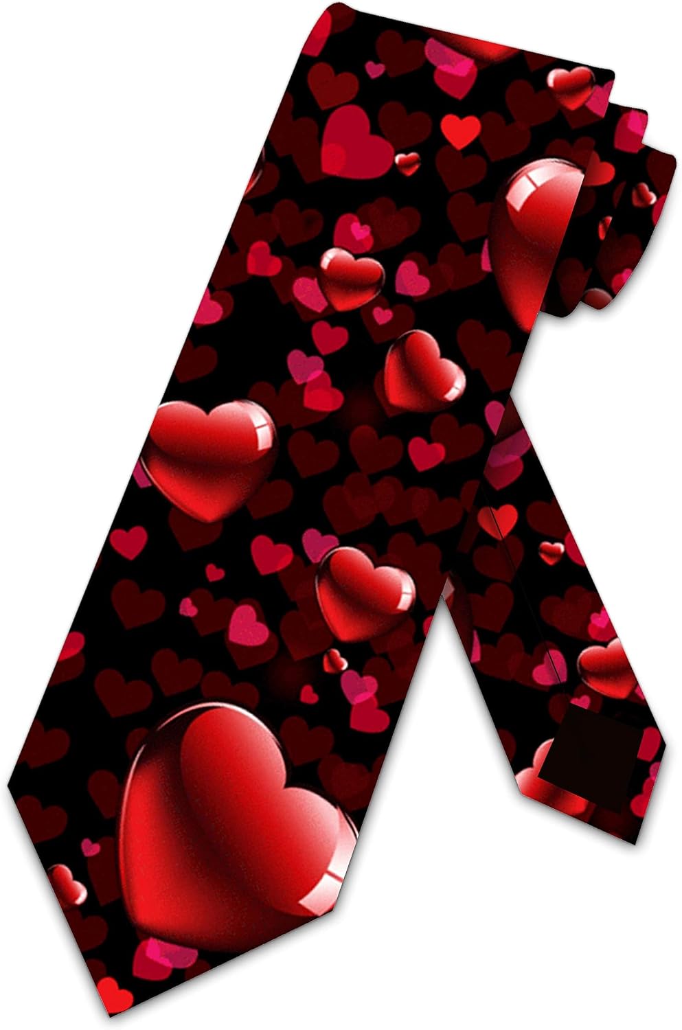 Three Rooker Valentines Day Ties Mens Valentines Hearts Allover Necktie