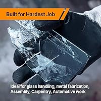 Vista 5 de DEX FIT Guantes resistentes a cortes extremos nivel 5 Cru553, agarre de poder antideslizante y delgado, ajuste cómodo 3D de grado profesional