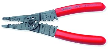 URREA Wire Stripper Tool - 8-1/4" Cutting and Stripping Plier with 10-22 AWG Capacity & Ergonomic Air-Cushion Grip - 298