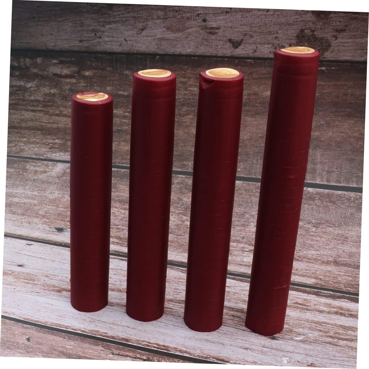 Wine Heat Shrink Capsules 200pcs Red PVC Straight Mouth Bottles