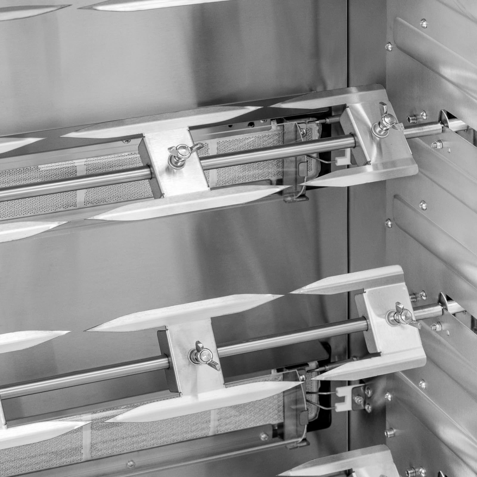 Royal Catering Rôtissoire à gaz - 6 broches pour 36 poulets