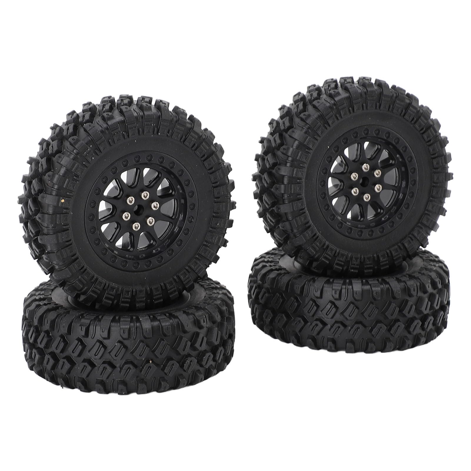 CFTGIW RC Car Tires Rubber Sturdy Remote Control Pickup Truck Wheel Tires Replacement for MN82 Excellent Materials Rubber Whe RC Car TiresRC Wheel TiresRC Pickup Truck (Black)