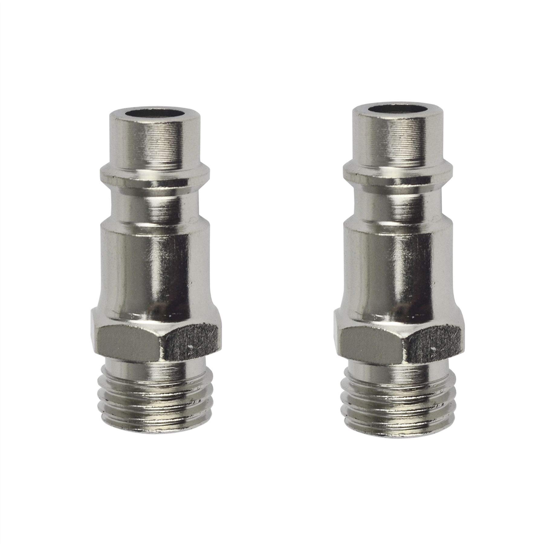 1/4" Euro Macho acoplamiento de aire rápido con Rosca macho 2PC