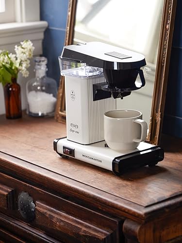 Miniatura 3 de Technivorm Moccamaster 69211 Cup One, cafetera de una taza de 10 onzas, blanco roto y filtros de papel 85090 Cup-One, 80 unidades, color blanco