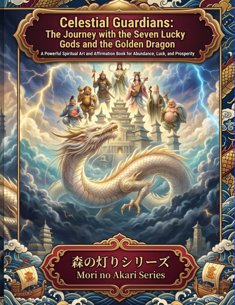 Celestial Guardians: The Journey with the Seven Lucky Gods and the Golden Dragon: A Powerful Spiritual Art and Affirmation Book for Abundance, Luck, ... (Mori no Akari Affirmation Art Book Series)