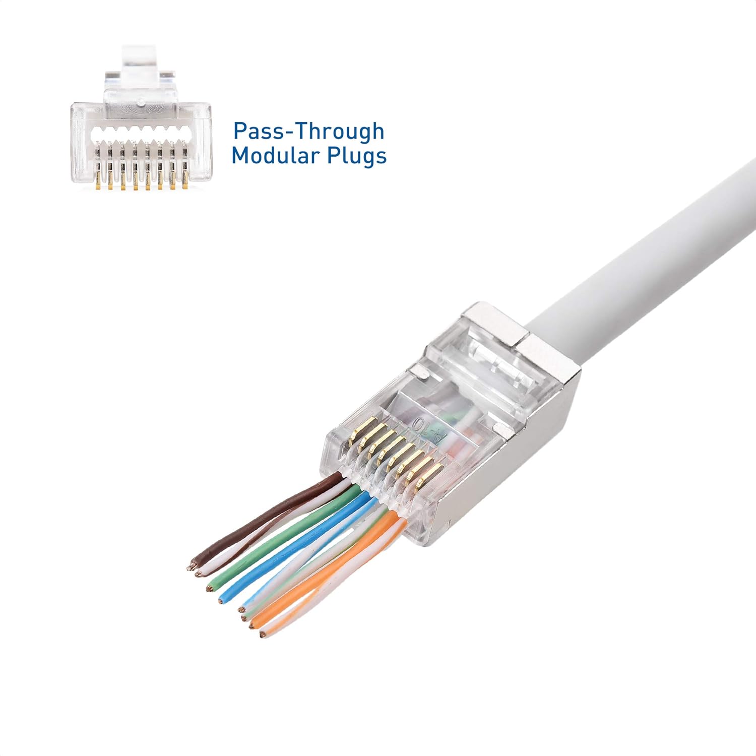 Prоmо Dіѕсоunt Uр Tо 70% оƒƒ Cable Matters 100 Pack Shielded Pass Through RJ45 Modular Plugs for Solid or Stranded S/FTP Cable