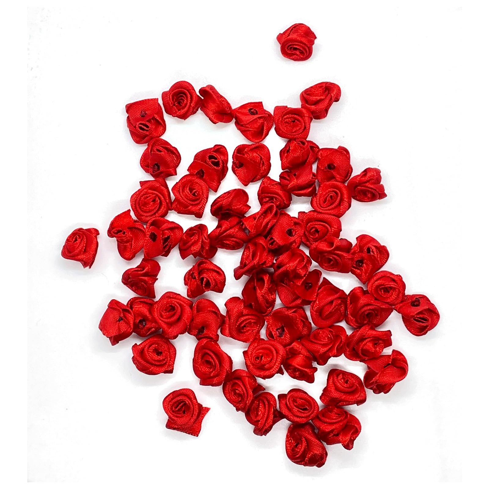 Amazon.com: 200PCS Red Ribbon Roses, Mini Artificial Fabric